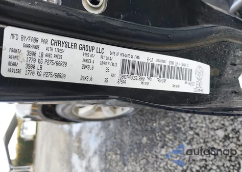 2012 Ram 1500 Sport z USA, uszkodzony, nr VIN 1C6RD7HT3CS319900